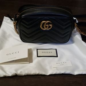 Gucci Matelasse Mini GG Marmont Camera Bag